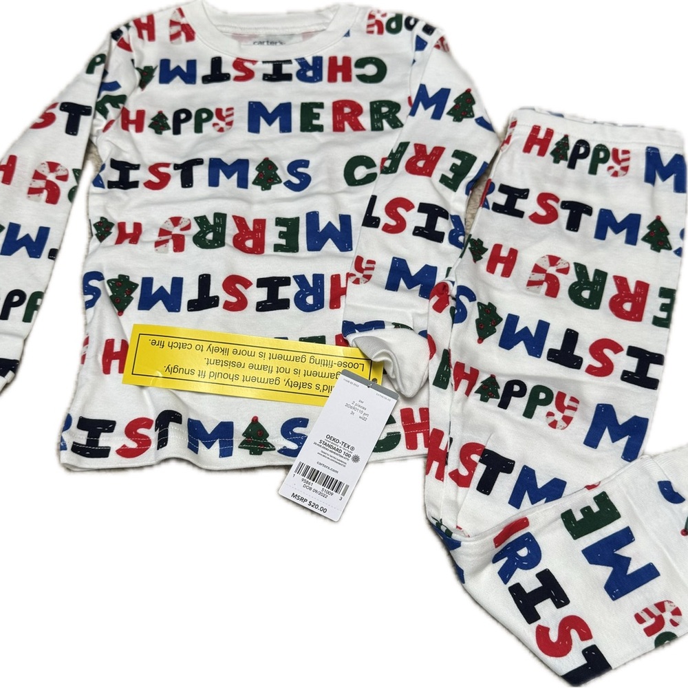 NWT Carters 3T Christmas Pajama Set